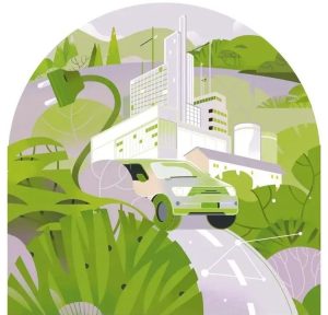 中国工业园区加速零碳转型，构建绿色制造体系。