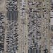 High-angle aerial shot of a massive car parking area, filled with vehicles in Brazil.