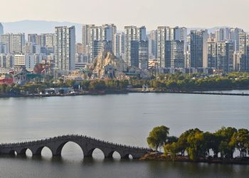 中国昆明城市风貌