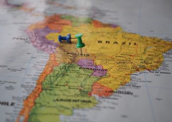 拉美经贸合作 - Latin America map colorful