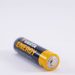 Detailed close-up of a single Varta Energy AA battery on a white background.